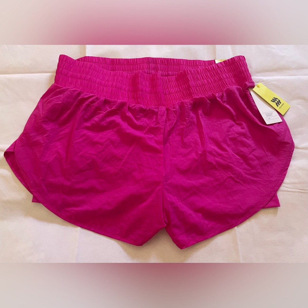 ALL IN MOTION “MR. Run Shorts: 3 inches” Color: fuchsia, Size: Extra-Lar…